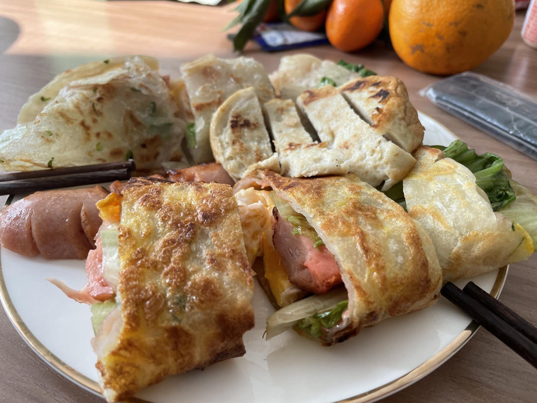 简单早餐5分钟搞定，手抓饼