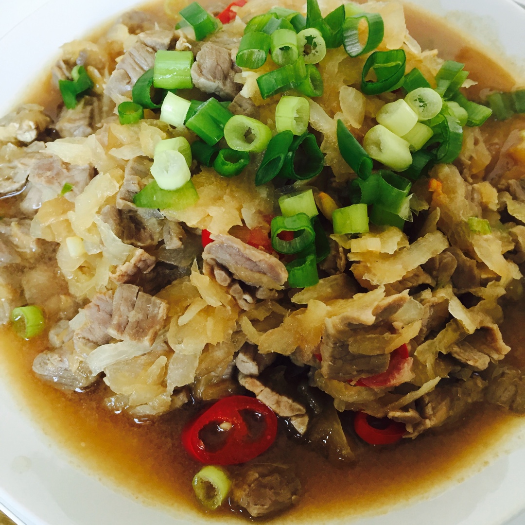 萝卜丝辣炒牛肉