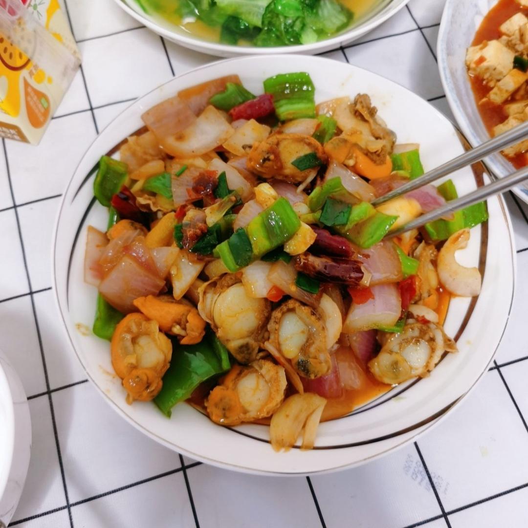 家常小炒扇贝肉