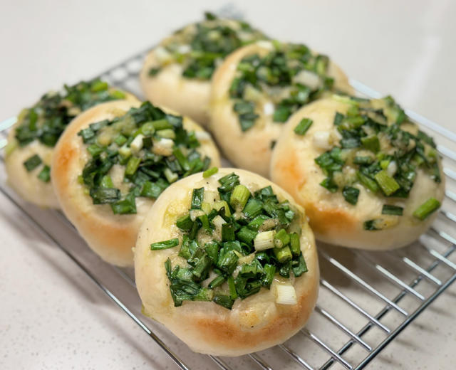 青葱面包的做法