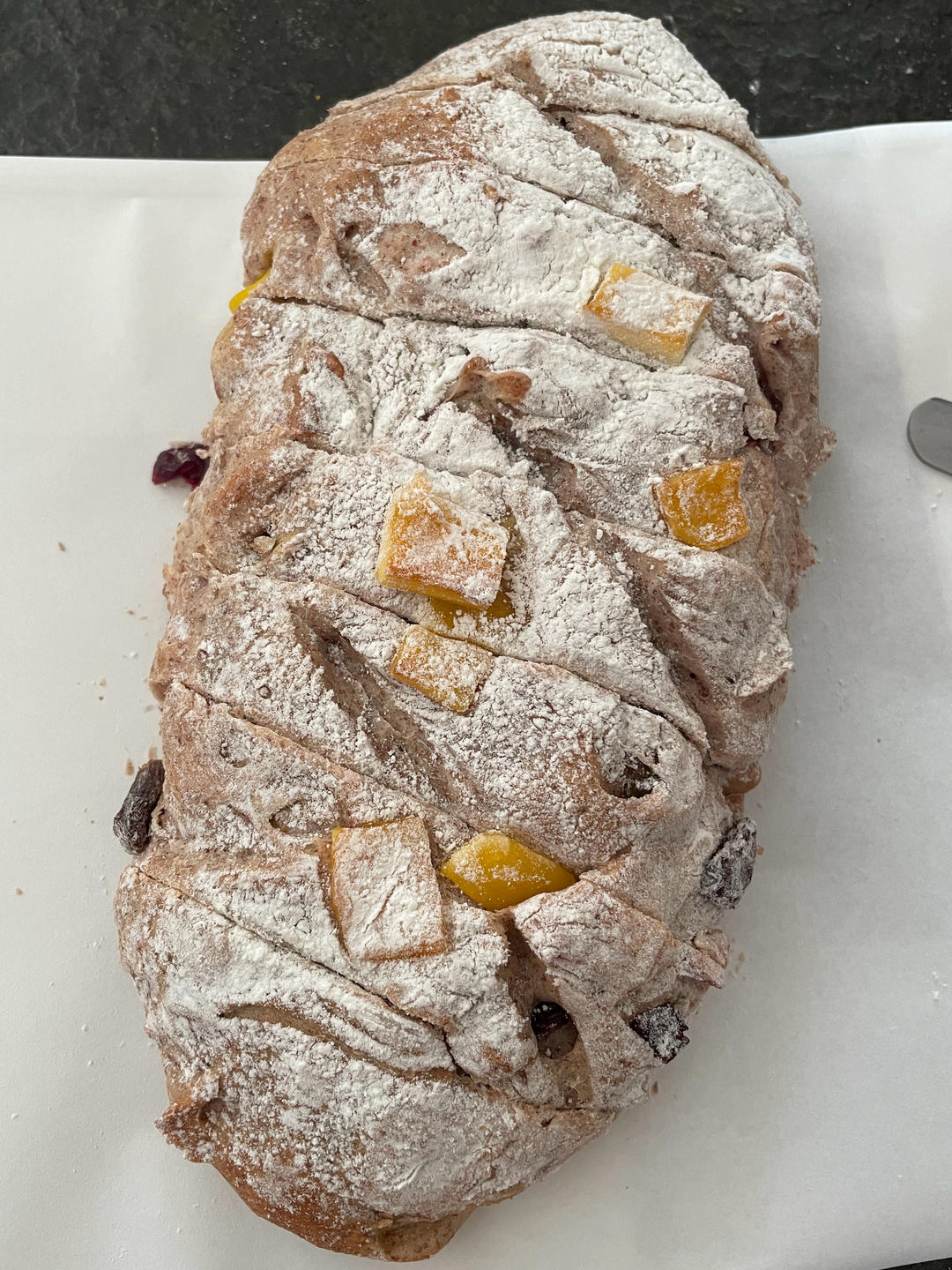 全麦蔓越莓核桃软欧包