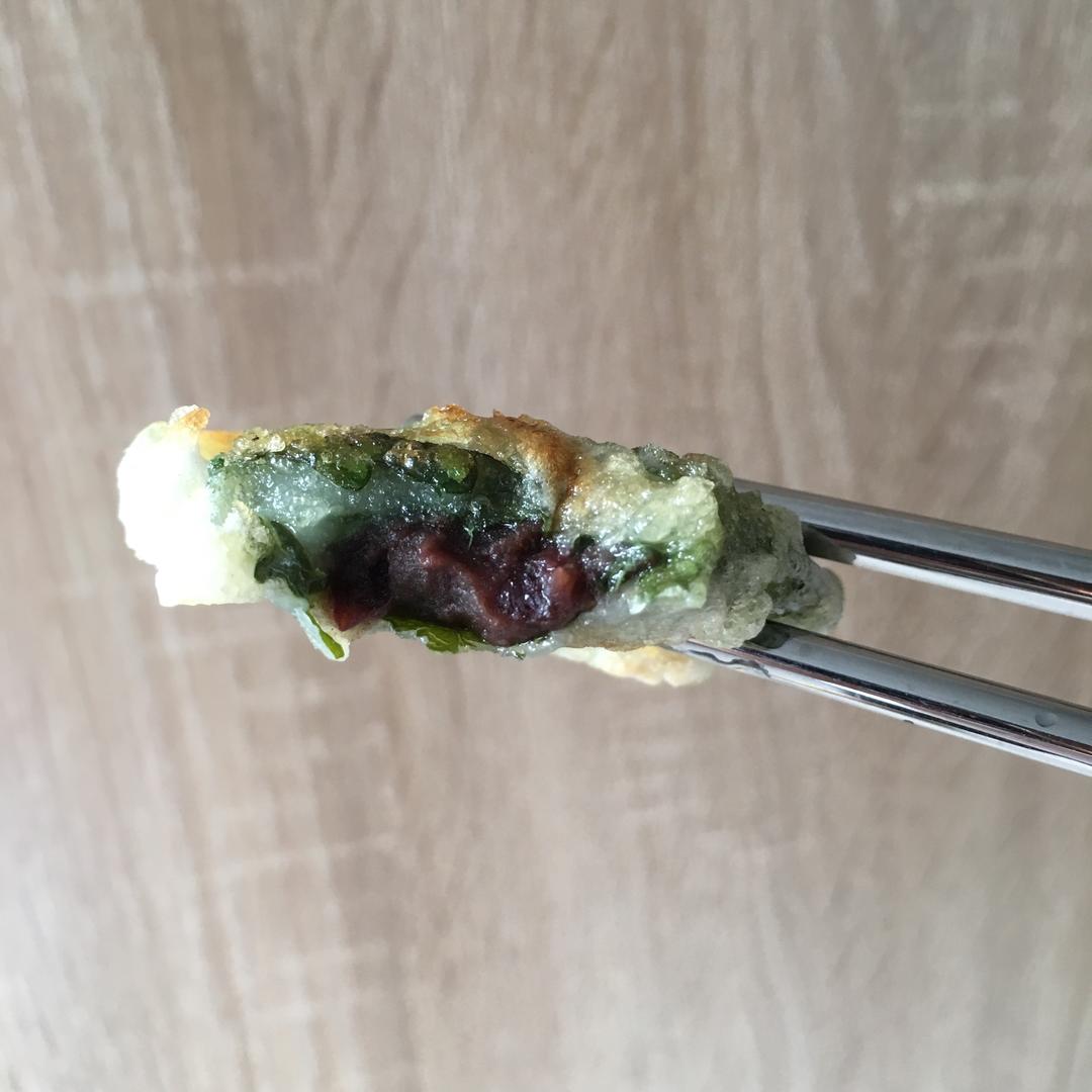 藿香豆沙饼