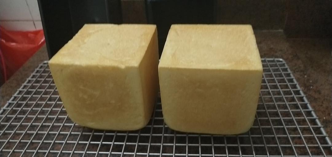 特浓炼乳吐司（一次发酵）→水立方模具