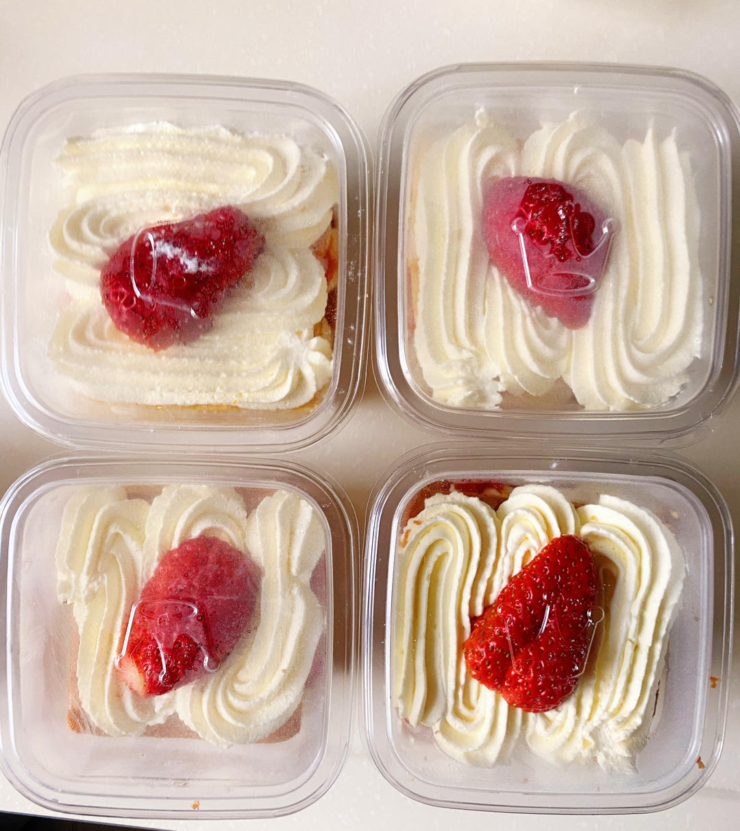 🍓高颜值草莓盒子蛋糕『简单快手』超详细