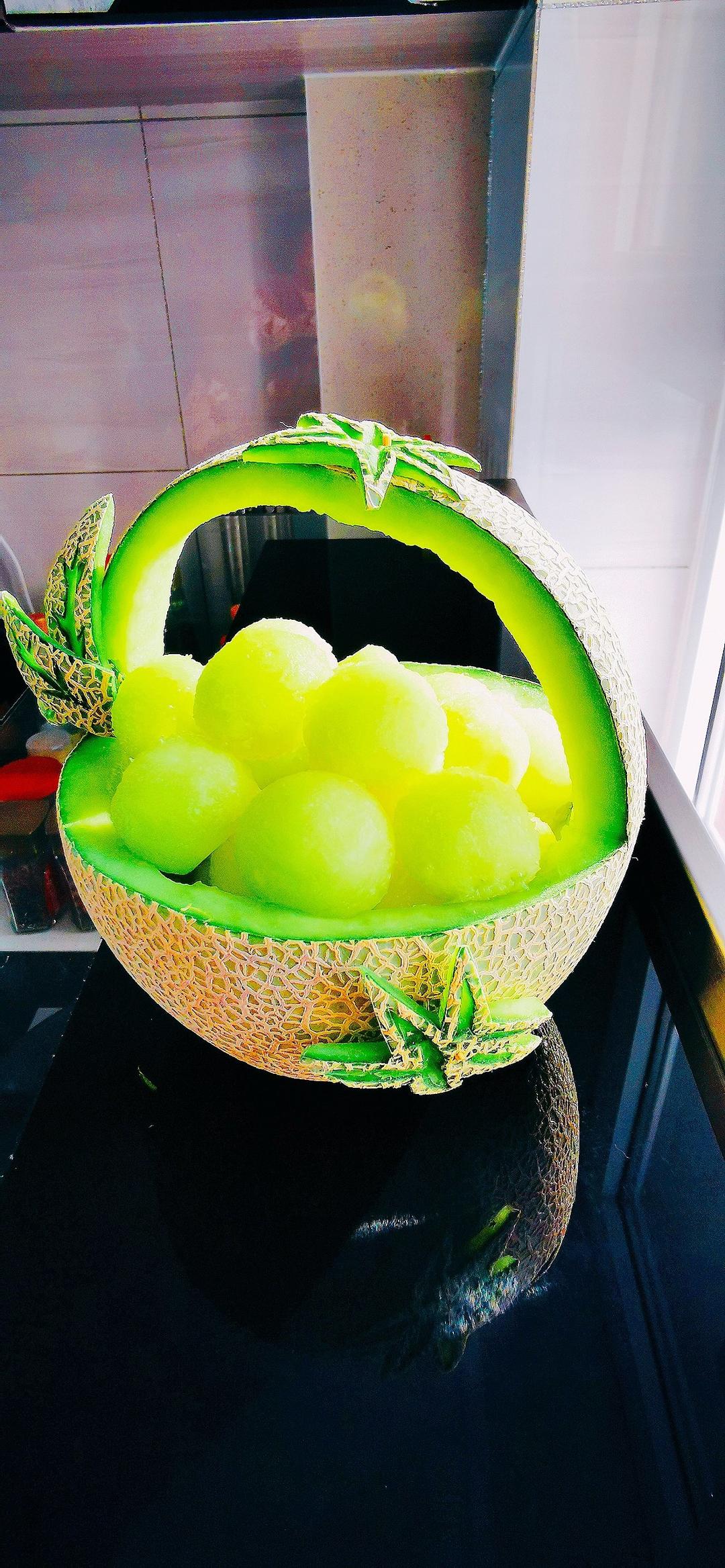 哈密瓜果盘切法