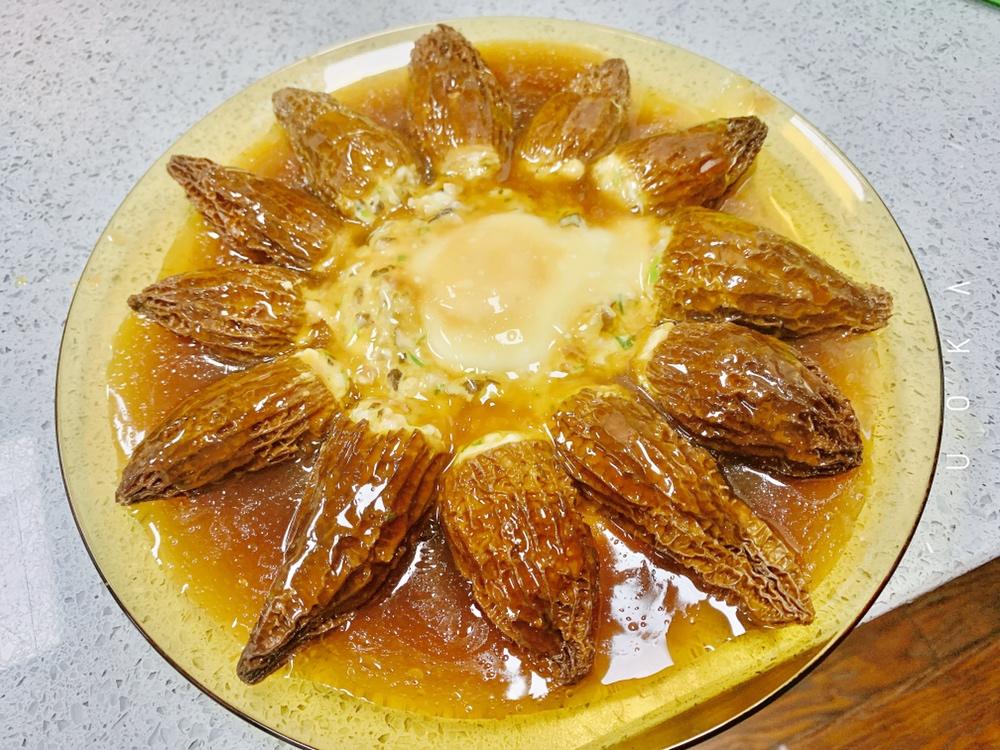 羊肚菌塞肉的做法