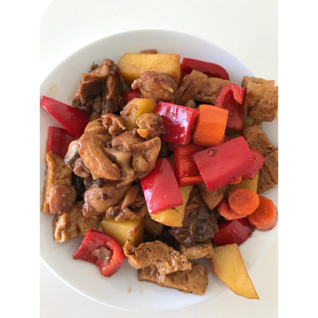 土豆香菇炖鸡腿