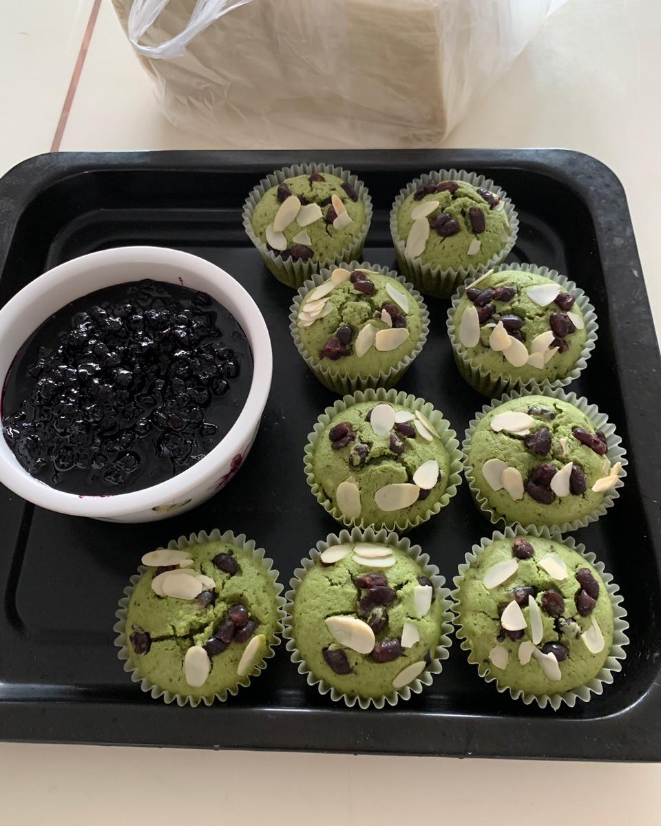 抹茶红豆玛芬
