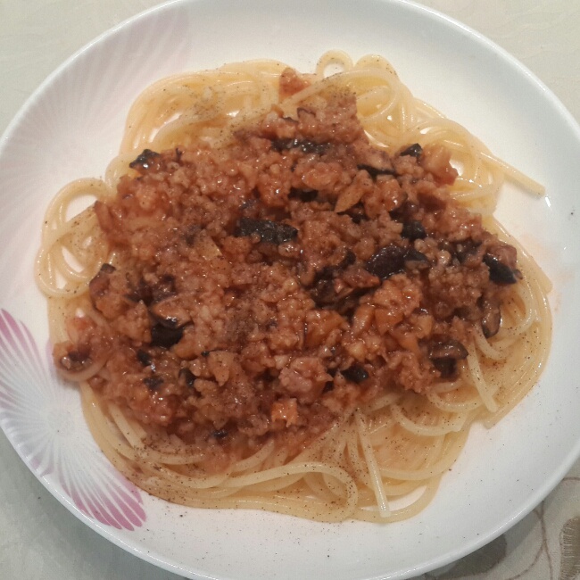 番茄肉酱意大利面（简易版本）