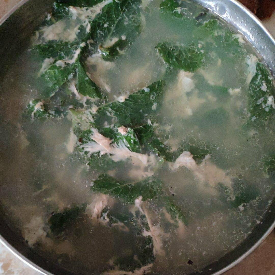 鲜薄荷煎鸡蛋汤