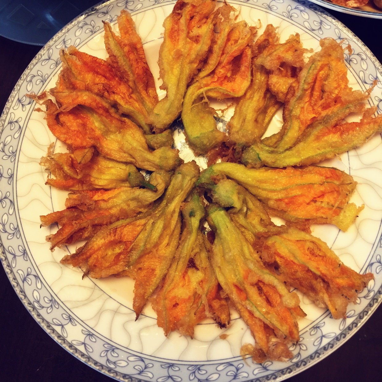 一二妈做的油炸南瓜花