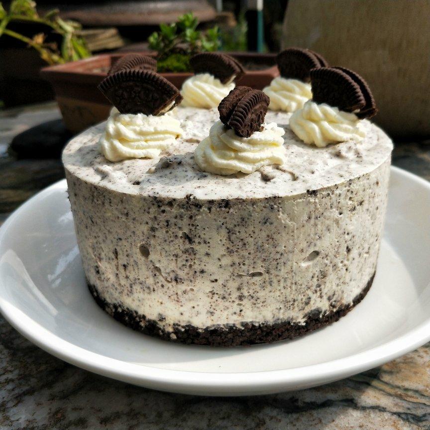 【奥利奥冻芝士蛋糕】拯救新手的免烤美味甜点