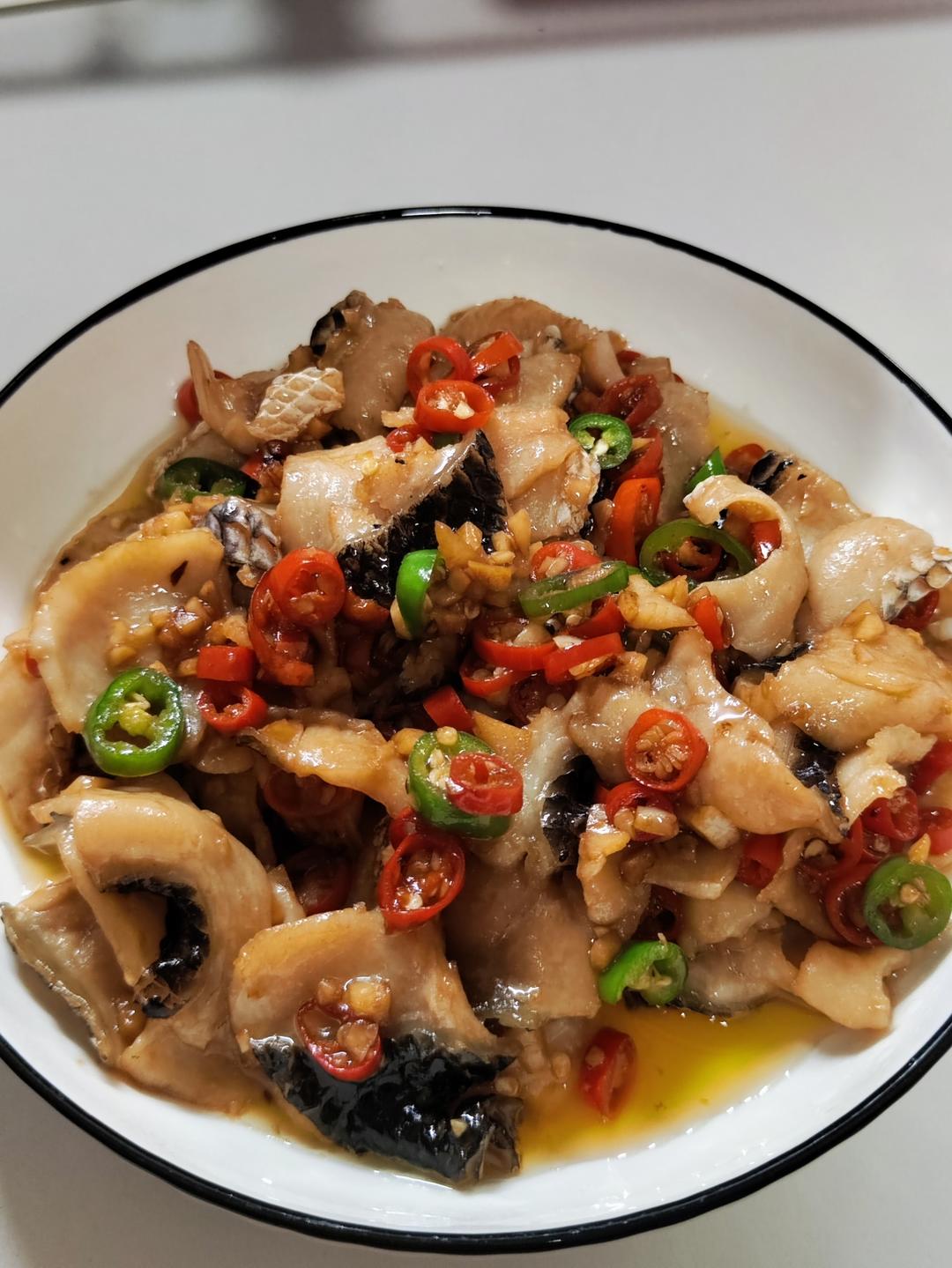 蒜香黑鱼片