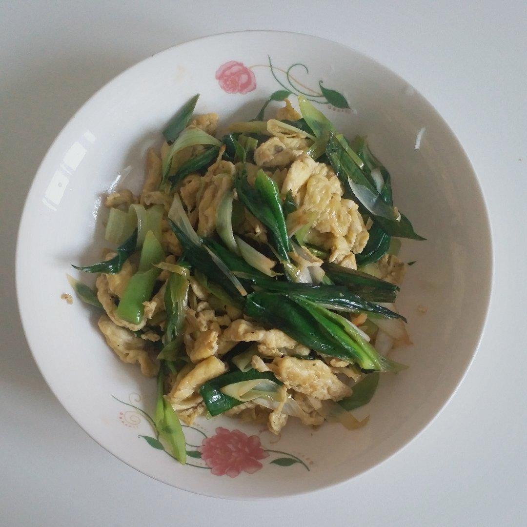 蒜苗炒鸡蛋