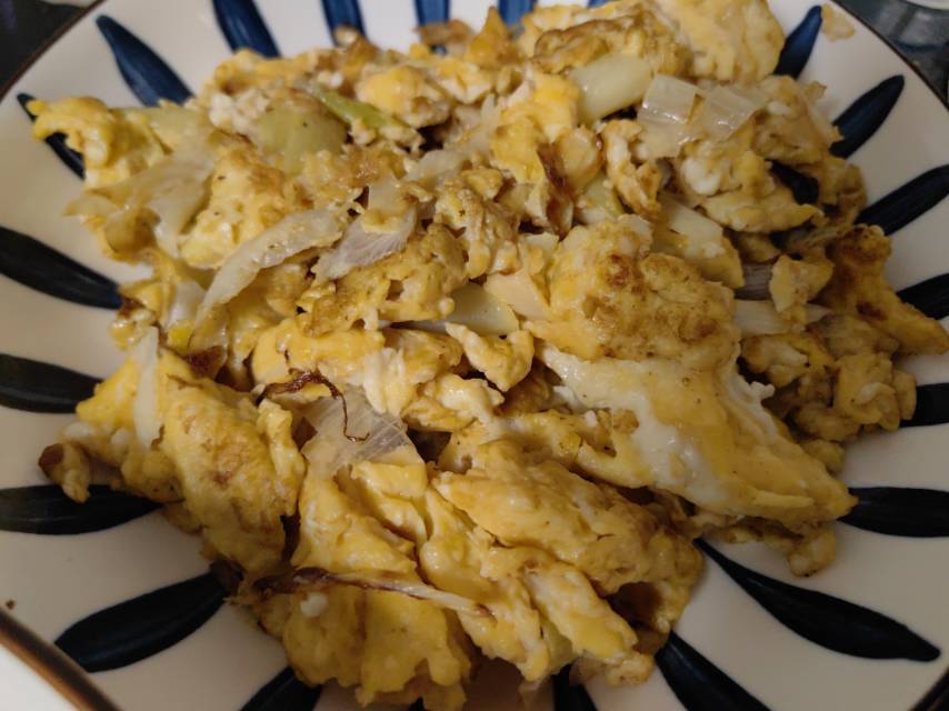 大葱炒鸡蛋