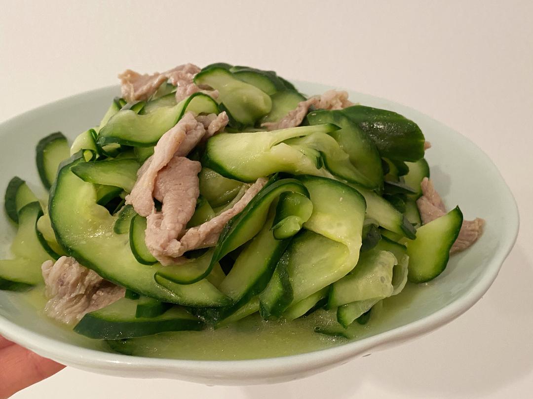黄瓜炒肉片的做法