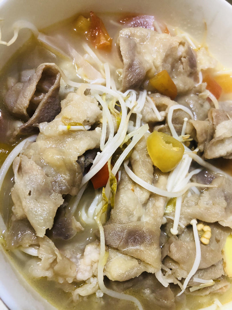 酸汤肥牛金针菇（学自厨友