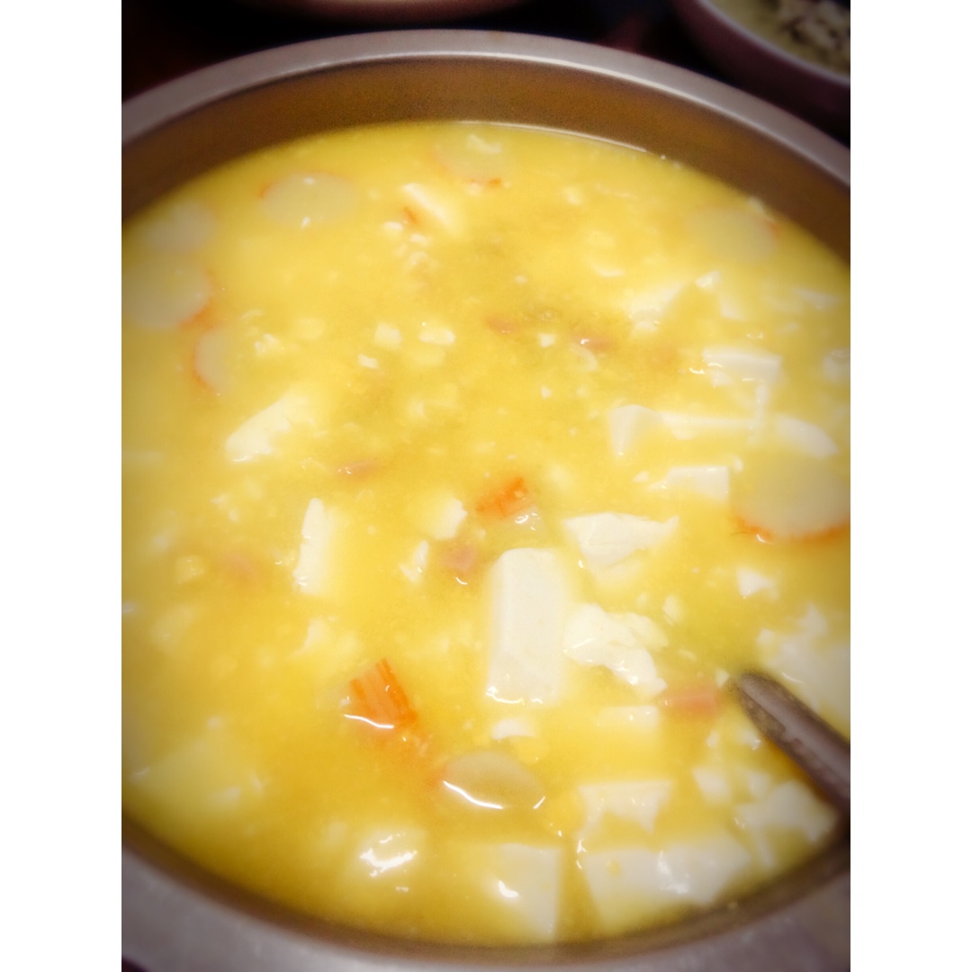 老丁的私房菜-蟹黄豆腐