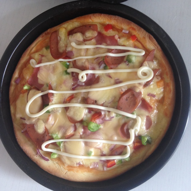 鲜虾培根薄披萨—海氏烤箱定制