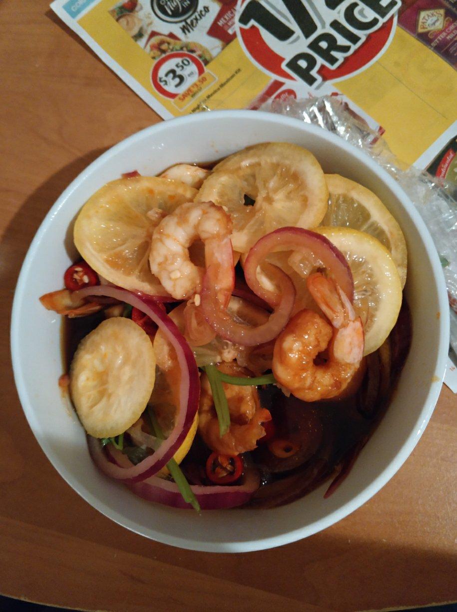 酸酸辣辣柠檬虾