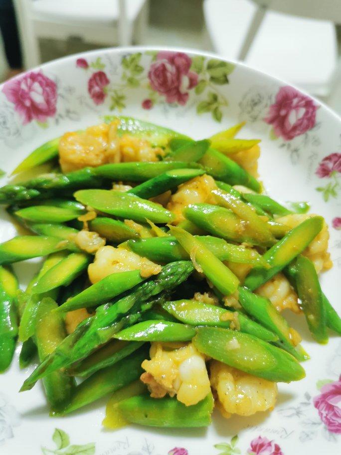 芦笋炒虾仁‼️清爽可口，好吃不怕胖