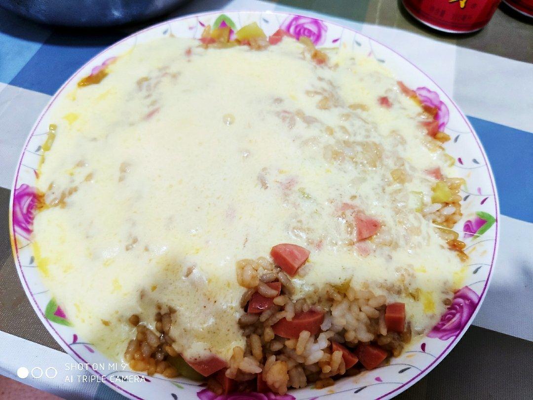 烤箱版会拉丝的芝士鸡肉焗饭