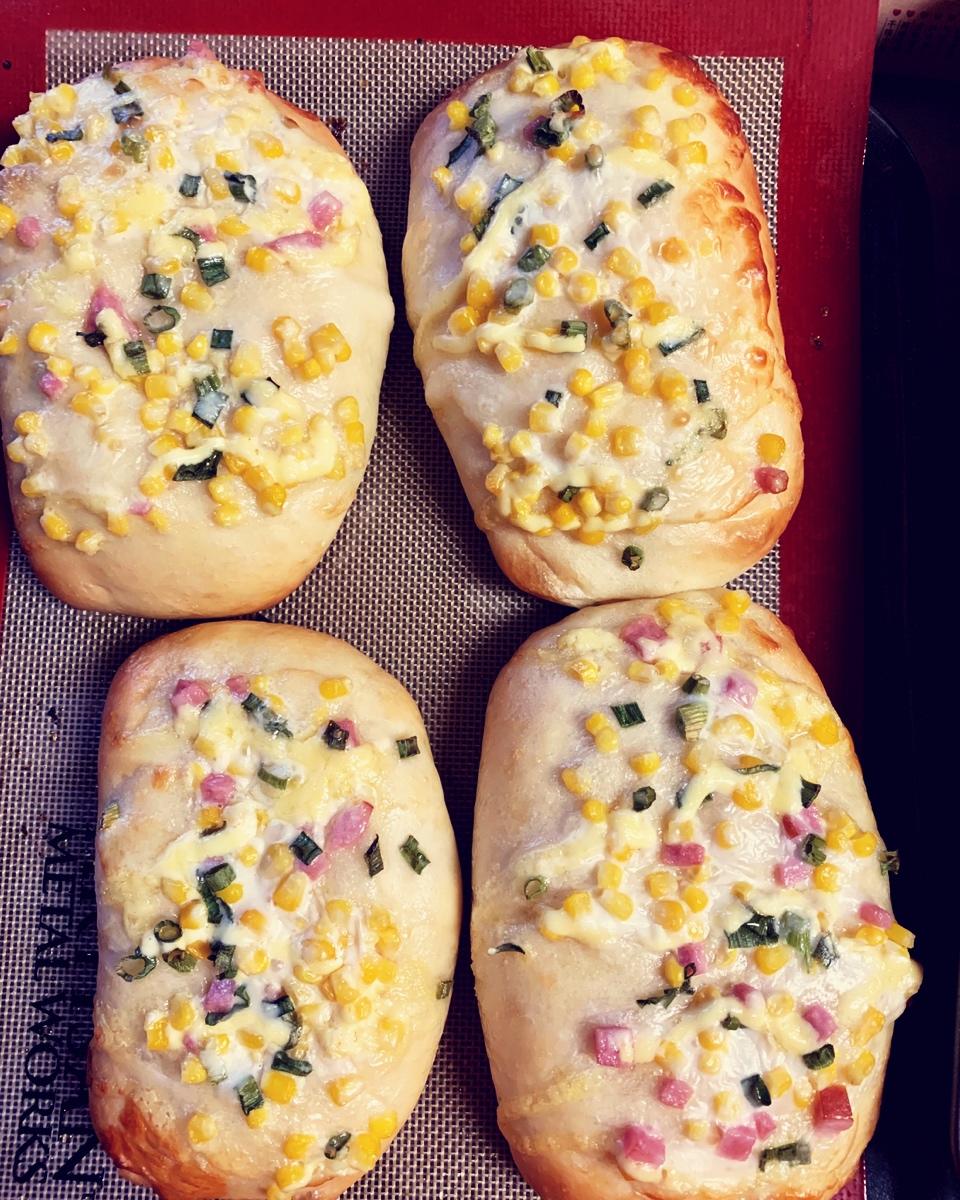 火腿玉米面包