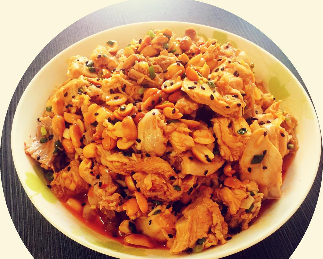 红油兔丁的做法