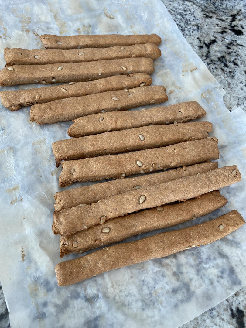 无油无糖全麦面包棒