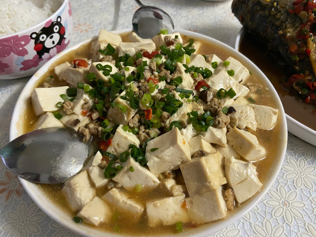 肉末嫩豆腐｜嫩滑口感爽口！这道快手菜超级下饭！！（减脂少油版）