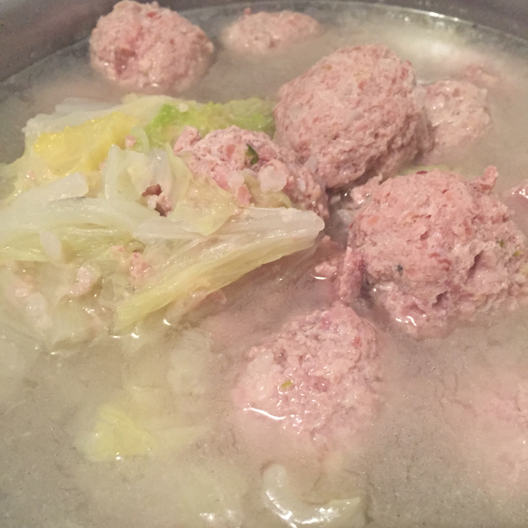 大白菜肉圆汤