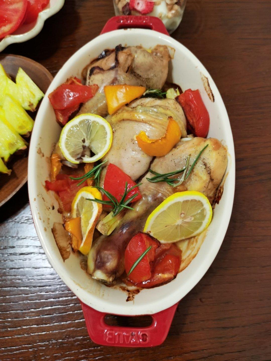 【百里香烤鸡腿】这是什么神仙配色，家庭聚会惊艳四座