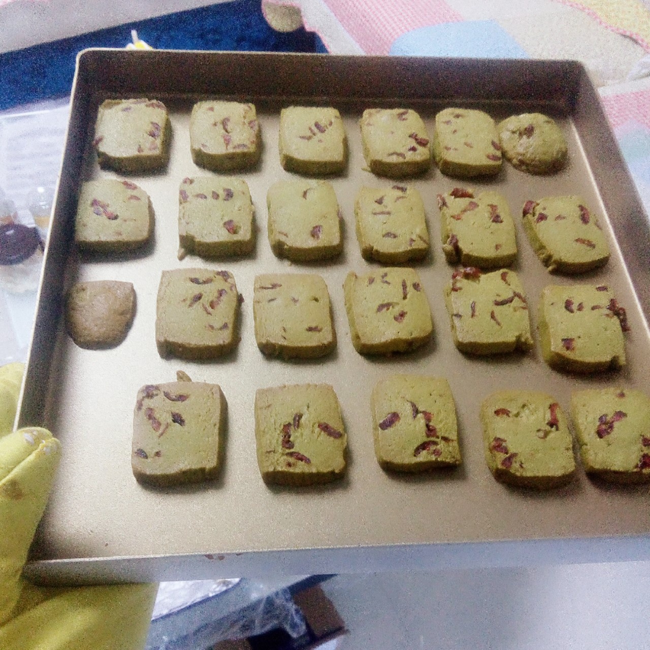 抹茶蔓越莓饼干