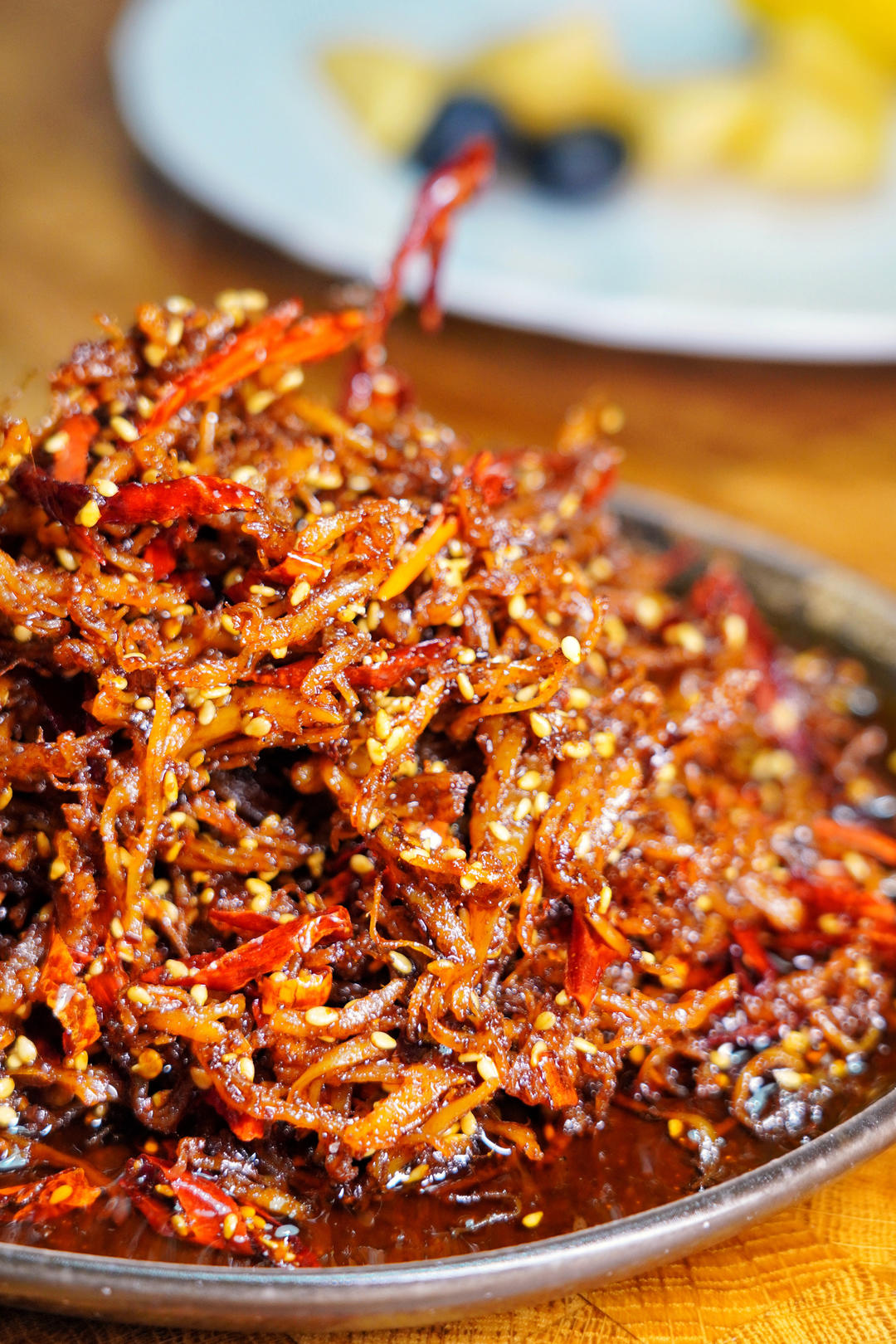 「灯影鸡丝」鸡胸肉的神仙吃法，灯影牛肉的完美复刻