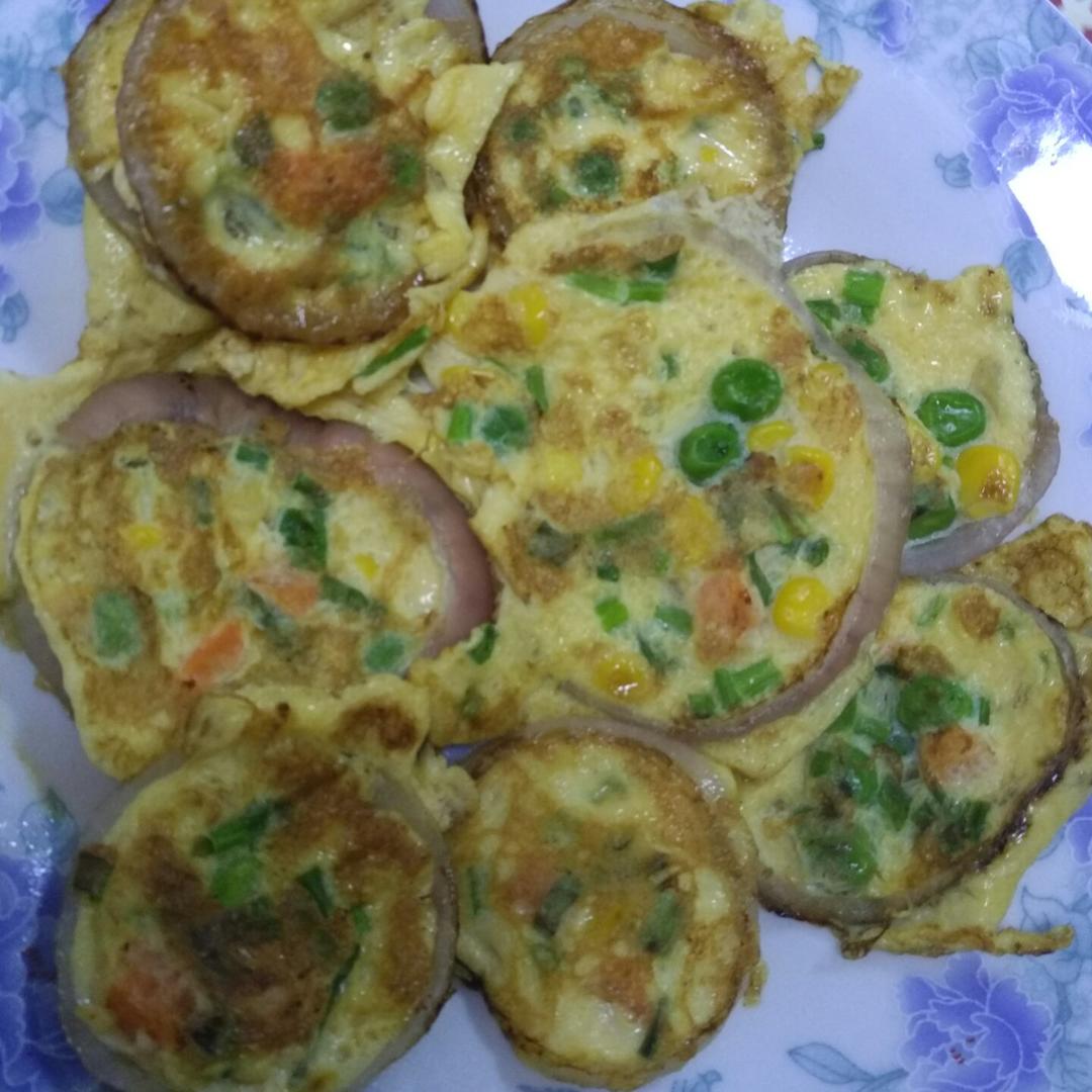 洋葱圈蛋饼