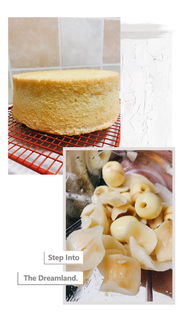 百合莲子蒸蛋糕