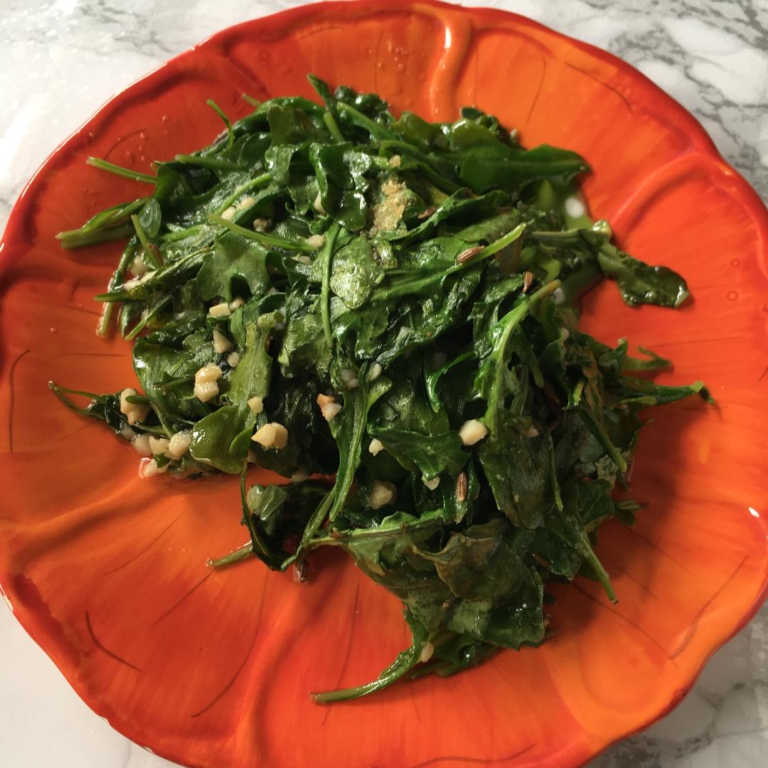 私房清炒芝麻菜