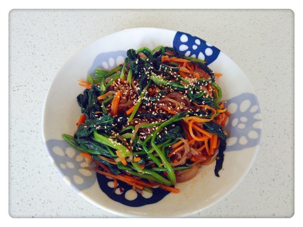 韩式粉丝炒杂菜 Korean Style Glass Noodles with Vegetables