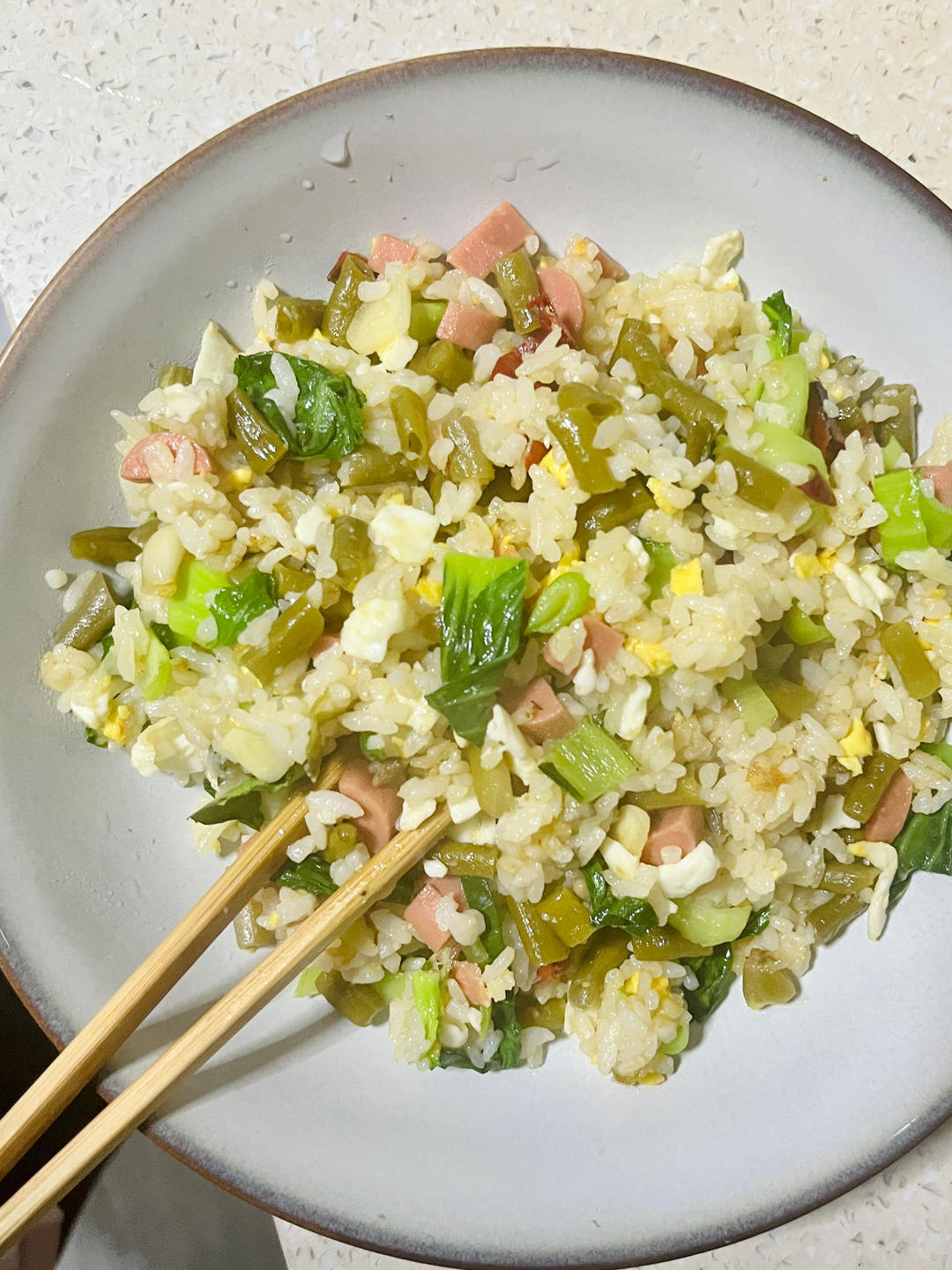 酸豆角炒饭
