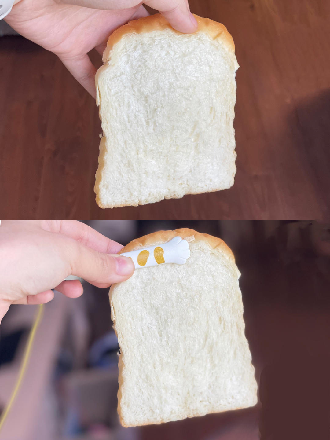 奶呼呼的厚炼乳吐司