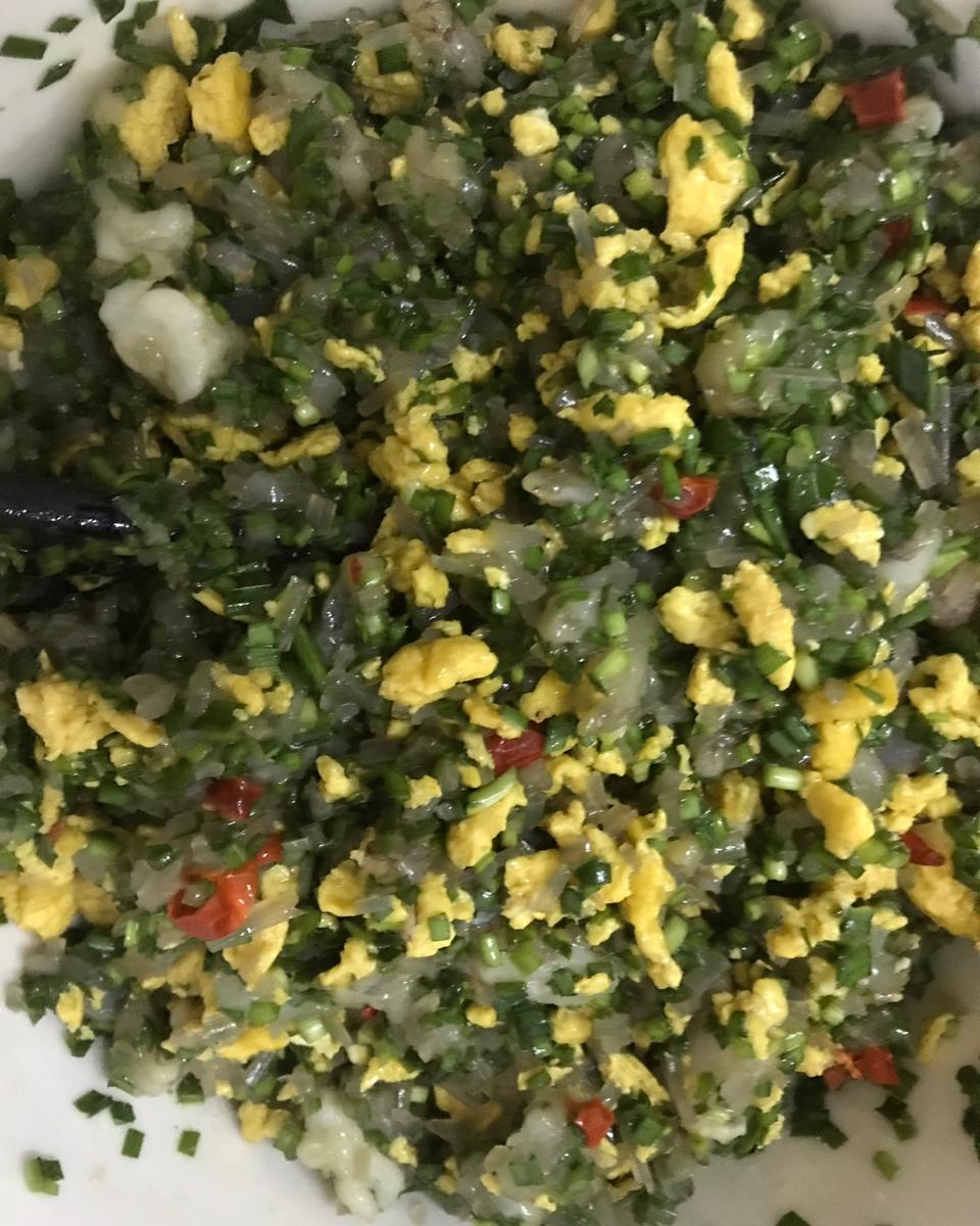 韭菜鸡蛋虾仁三鲜饺子