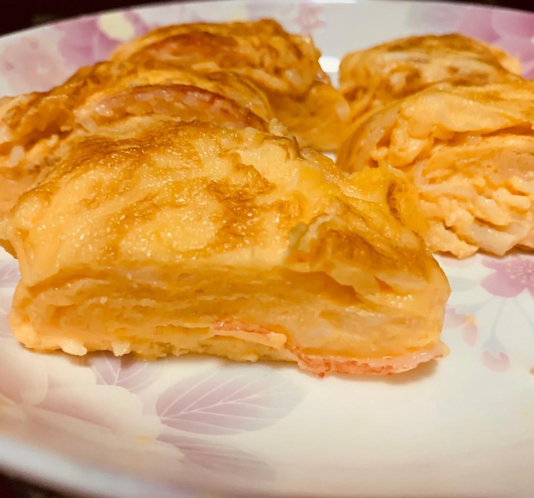 不粘锅做玉子烧鸡蛋卷