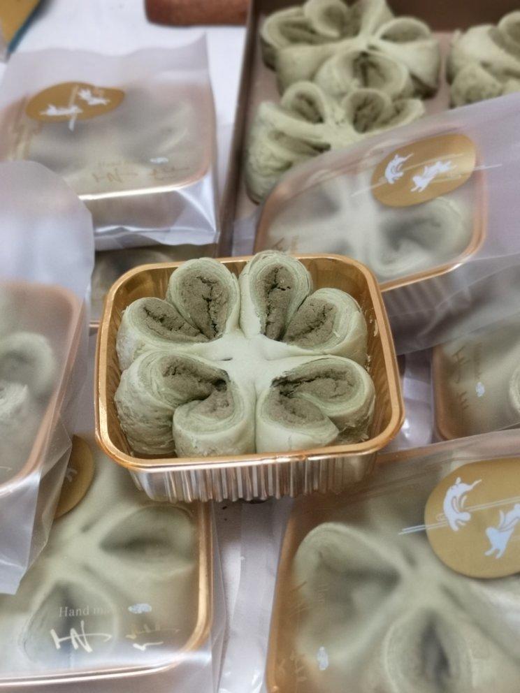【幸福四叶草】 抹茶豆沙四叶草酥饼