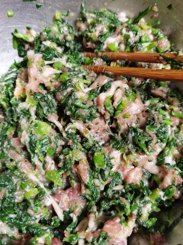 新星2872做的荠菜猪肉饺子馅