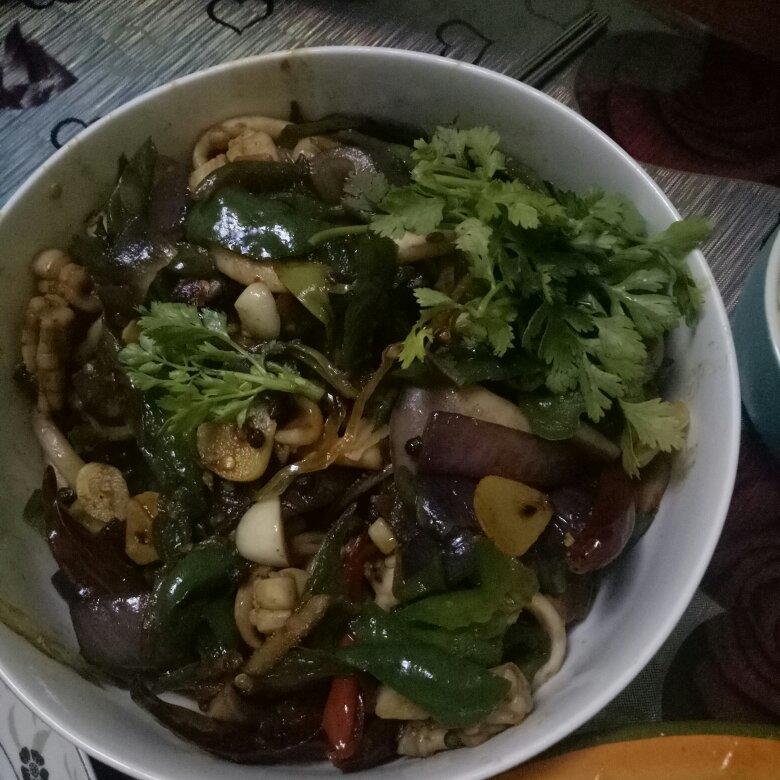 爆炒鱿鱼家常做法