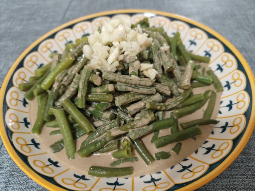 家常可口凉拌菜麻酱豆角