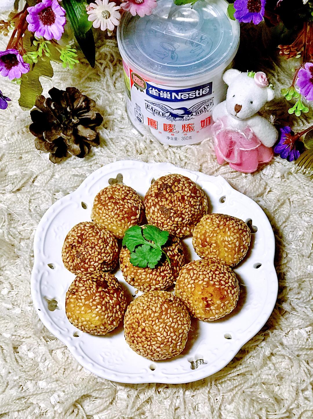 雀巢鹰唛炼奶-低油炼奶红薯球的做法