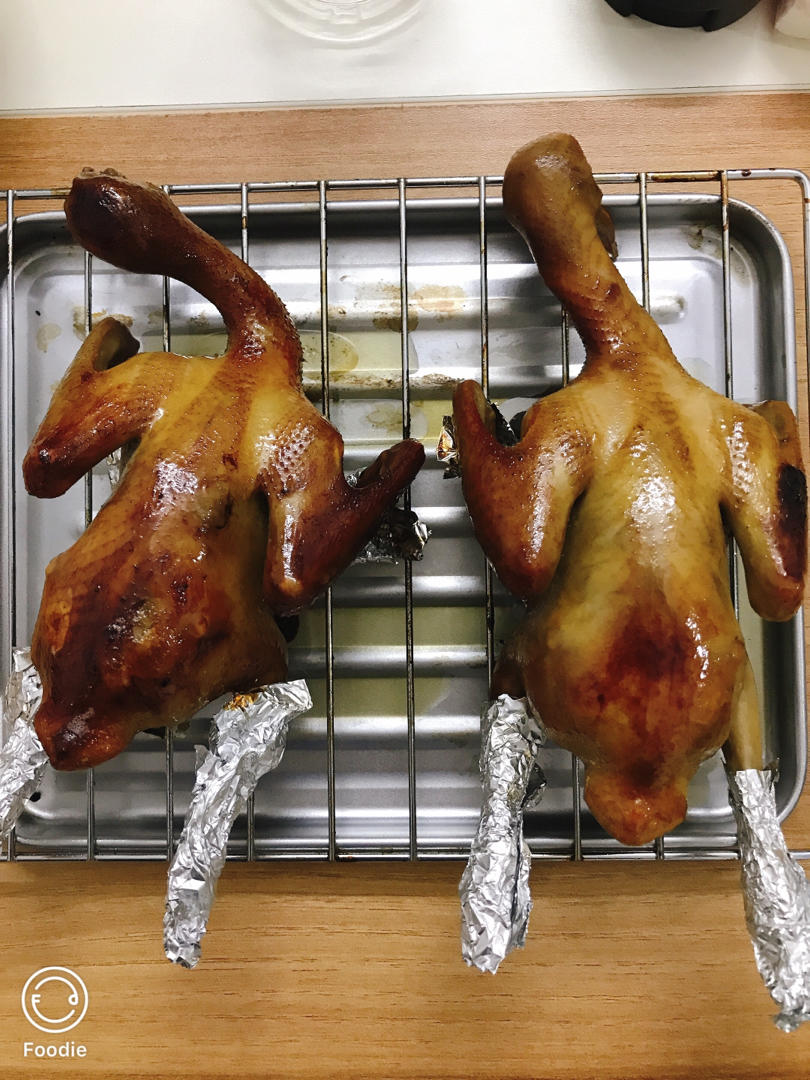 spongebob930做的烤箱版脆皮烤乳鸽(内含脆皮的秘决)烤箱版脆皮烤乳鸽