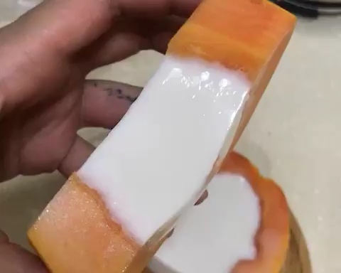 木瓜椰奶布丁的做法
