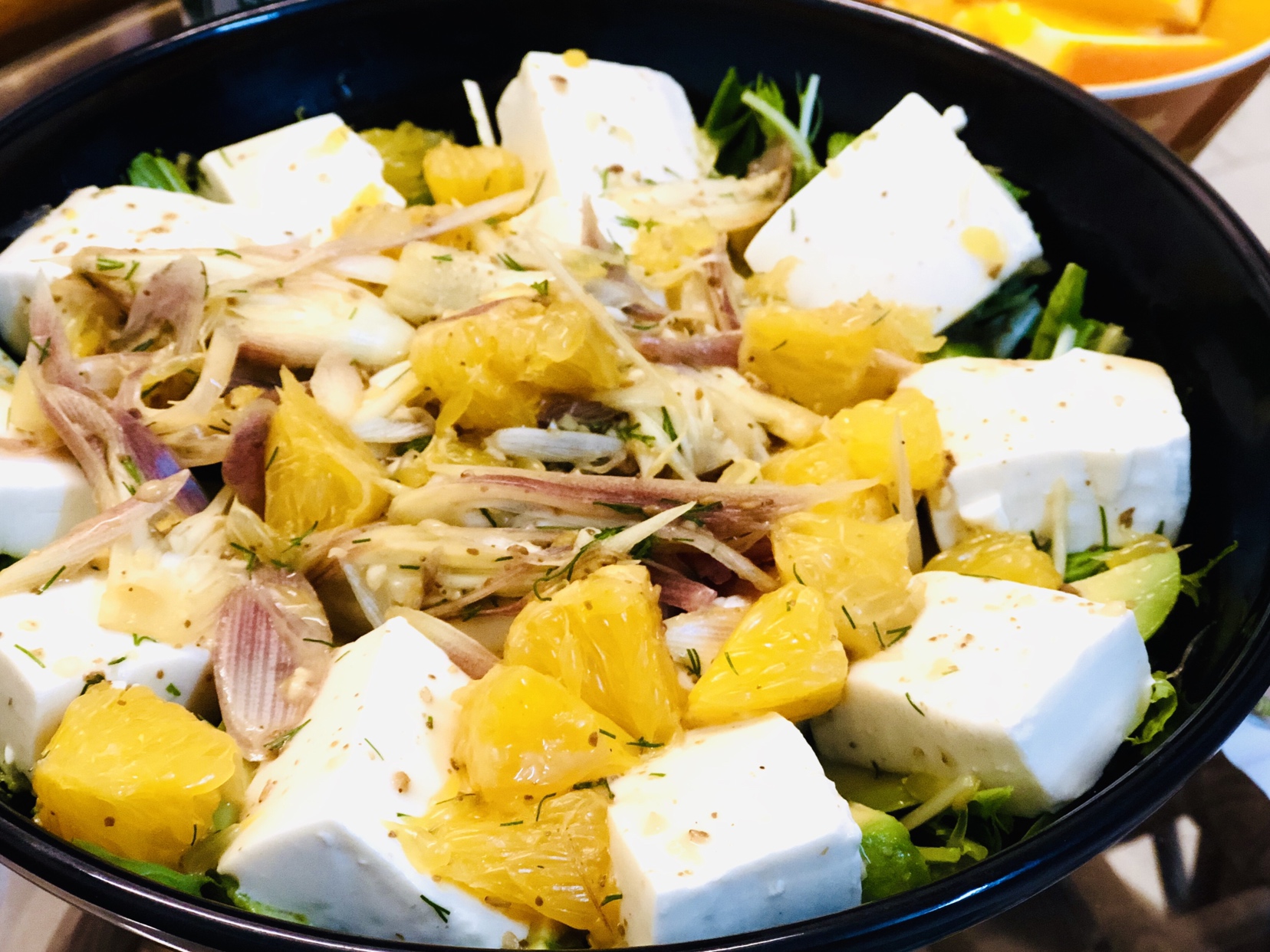 【素食】日式水菜豆腐沙拉的做法